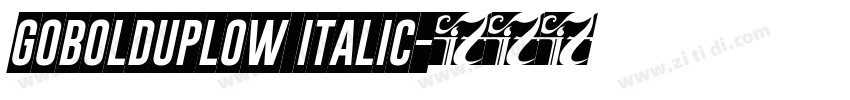 GoboldUplow Italic字体转换